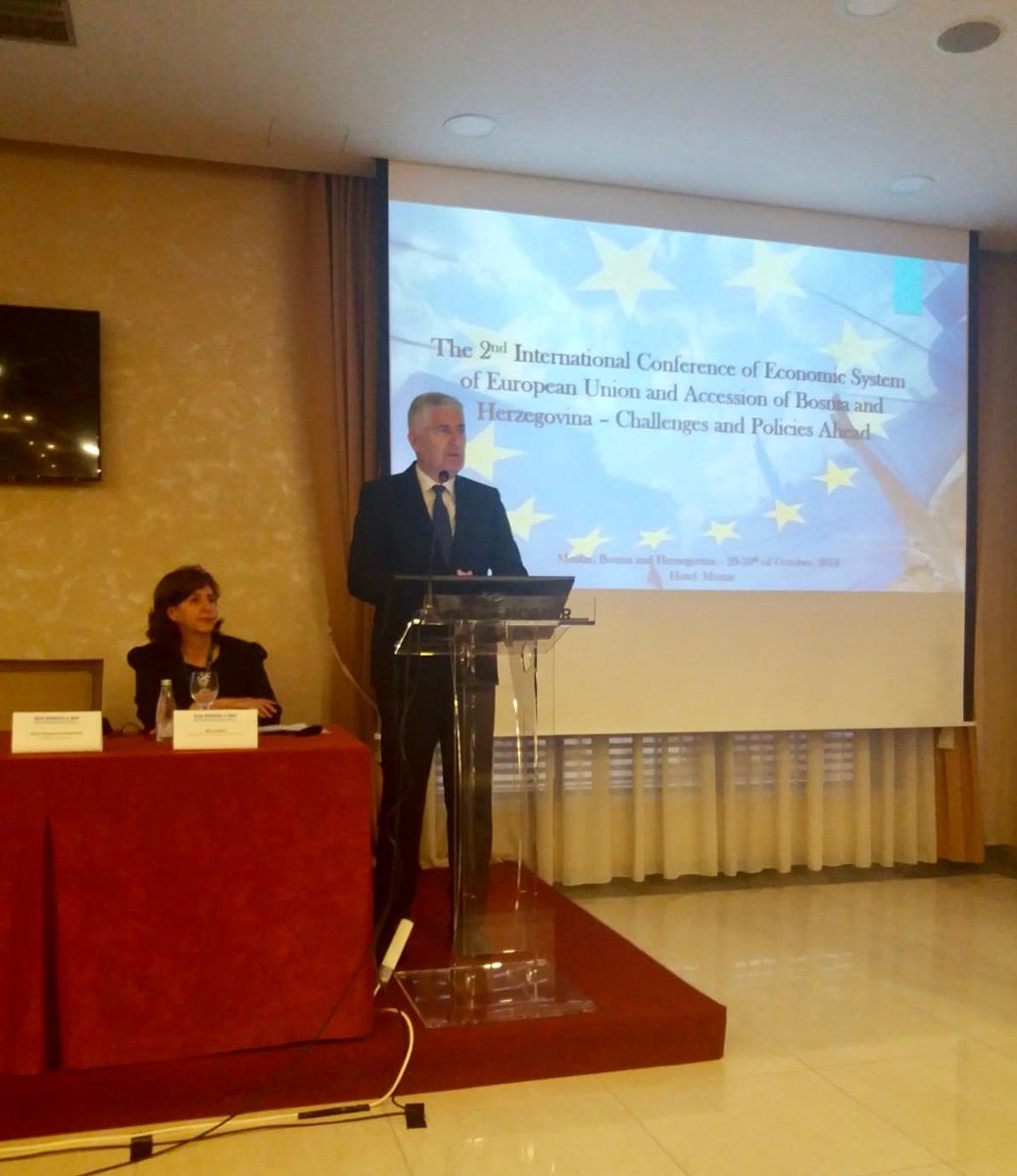MaleticIvana's tweet photo. @Dragan_Covic: "Europsko okruženje i razvojne politike pripadaju našoj mladeži i svima nama u BiH, zato moramo zajedno graditi put BiH prema EU." @EUenlargement @eubih #potentialcandidate https://t.co/kZBuNRcy5j