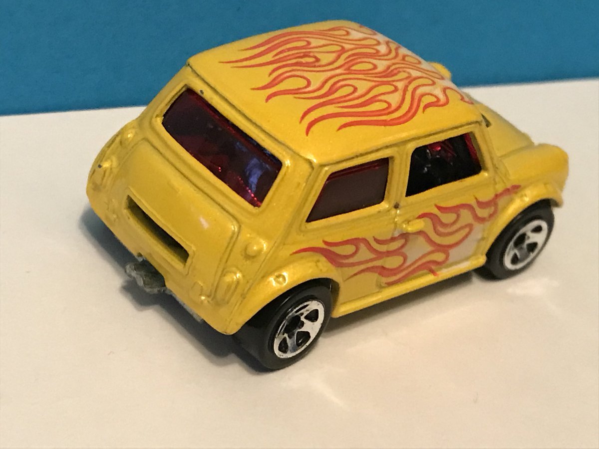 DiecastAddicts's tweet photo. #MiniMonday! Here’s a cool yellow @Hot_Wheels Morris Mini straight out of the boys toybox! Not sure why the body detaches but I love it! @WeLoveDiecast @toydetectives @diecastchile @HotwheelsH @LeahRebeccaUK https://t.co/xw7j7QeX98
