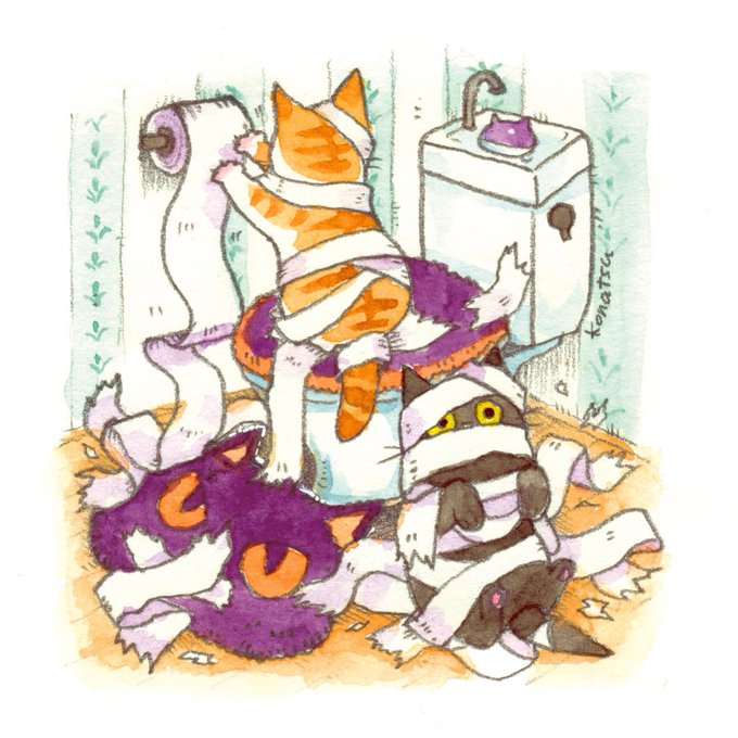 「toilet paper」 illustration images(Latest｜RT&Fav:50)