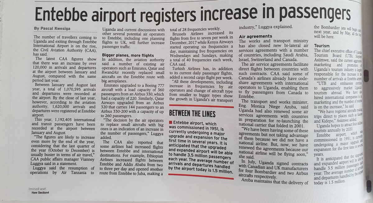 mkainerugaba's tweet photo. Entebbe International Airport experiences a surge in international passengers this year compared to the same period last year. https://t.co/sxRviI8mSq