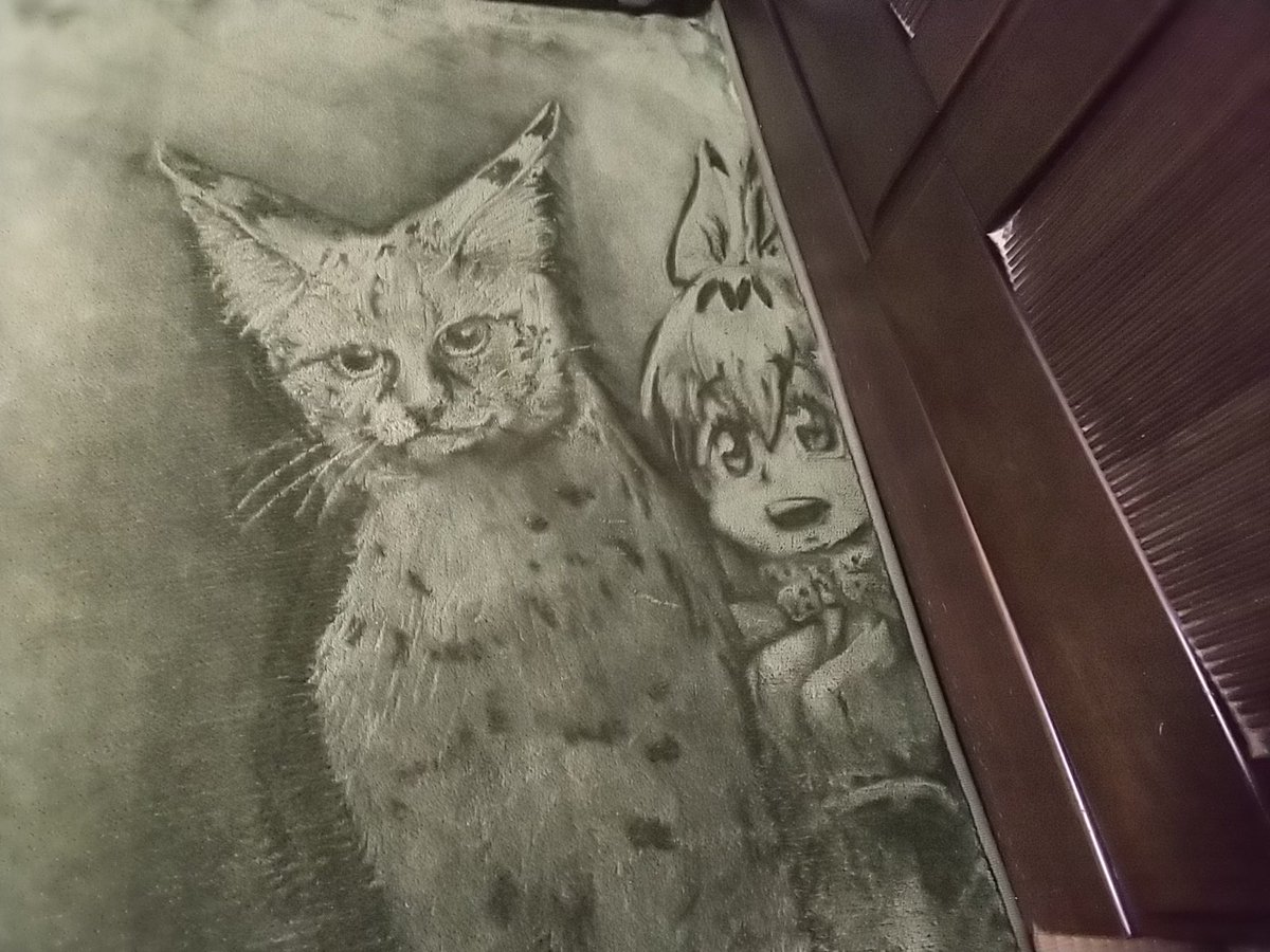あぎとぅ 原作版 以前絨毯に描いた サーバルちゃんと このアライさんを作ったのは誰だぁっ を載せてお茶を濁しますぞ 猫とゲームと家事おおわらわじゃ