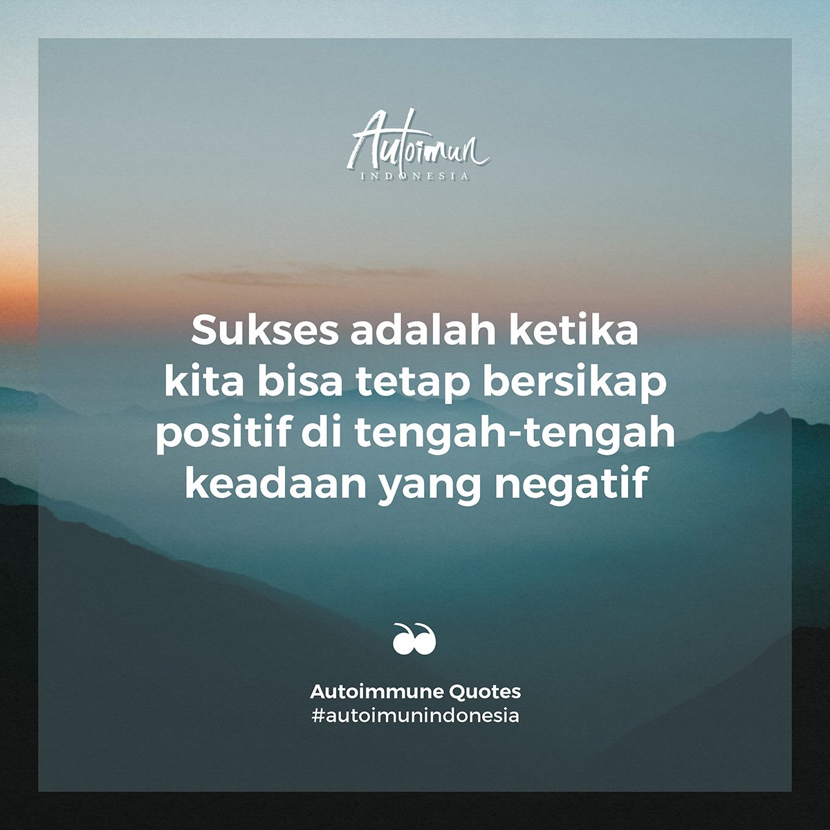 autoimun_indo's tweet photo. Di tengah-tengah situasi yang sulit, pasti lebih mudah bersikap negatif. Kita jangan sampai kalah dengan keadaan! Yuk belajar mengendalikan respon kita &amp; melakukan hal-hal yang positif, terutama saat situasi sedang kurang baik.

#autoimunindonesia • https://t.co/ieUuuxrvgf https://t.co/J6f3RbUlME