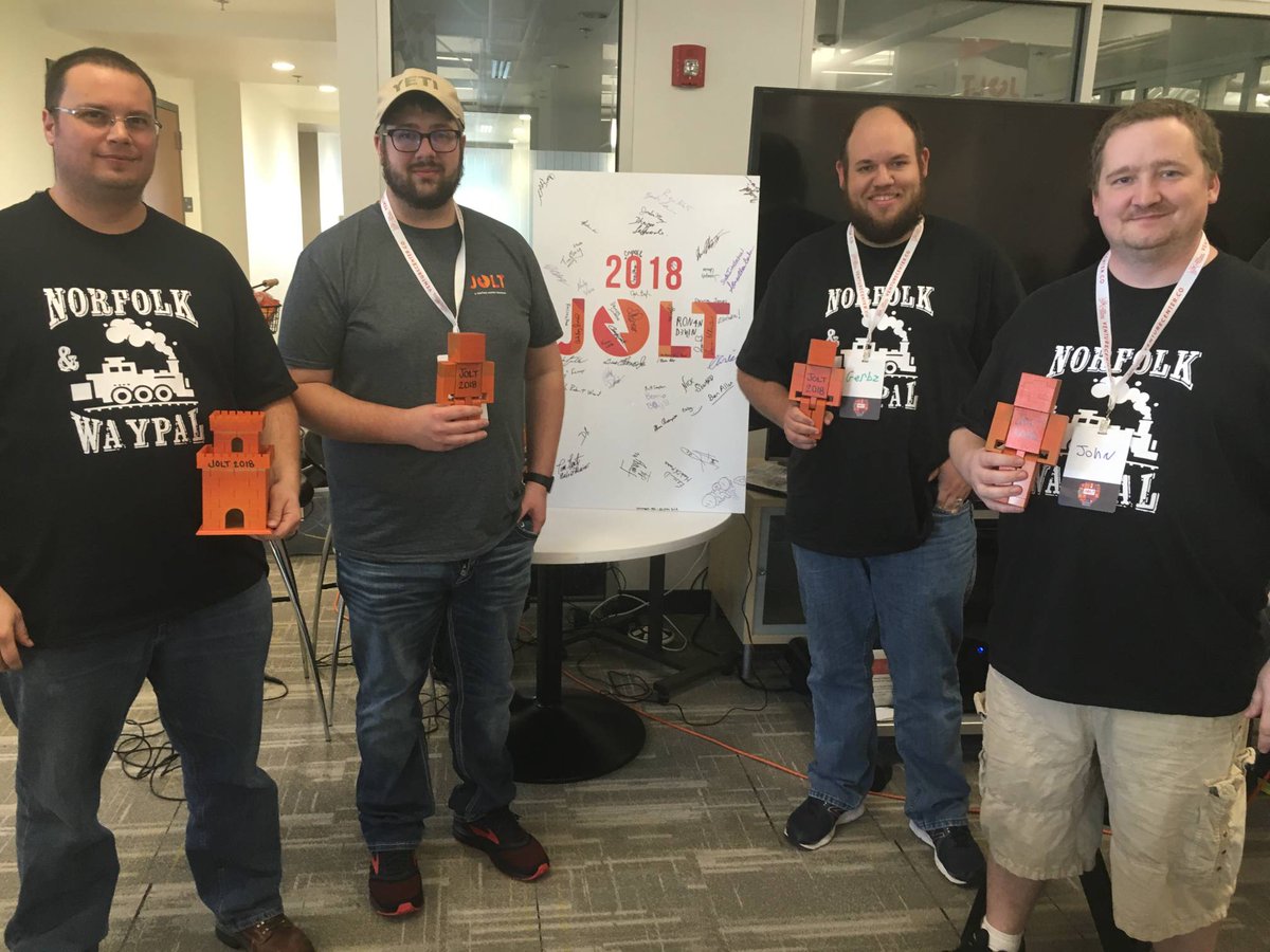 clearpointe_inc's tweet photo. ClearPointe NWA engineers earned the Game Masters' Choice award in the @VentureCenter #JOLTHackathon https://t.co/dkQgQfOVGQ