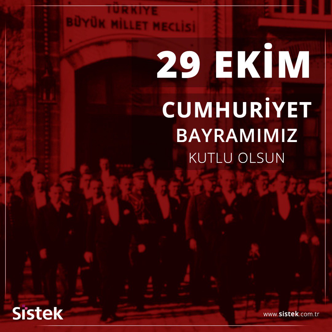 29 Ekim Cumhuriyet Bayramımız Kutlu Olsun.