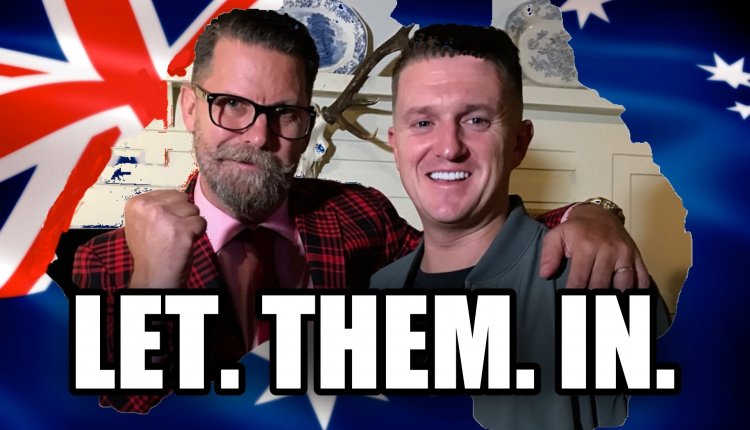 Info_war_1776's tweet photo. Woohoo!!!! Welcome gentlemen!!! #TommyRobinson @StreetCarnage Sign the petition so the Australian Government let them in!!! #FreeSpeech https://t.co/aXl7L3FZwU https://t.co/nu7edeHwxI
