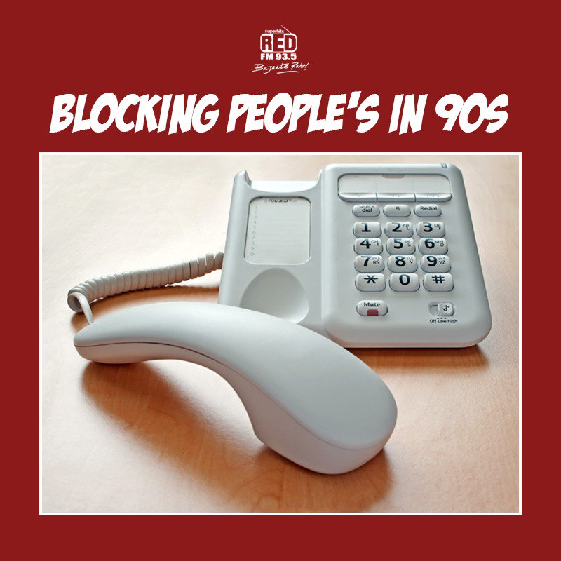 RedFMIndia's tweet photo. Every 90's kid can relate to this! #BlockPhone #Bajaateraho https://t.co/HzskPL4Axc