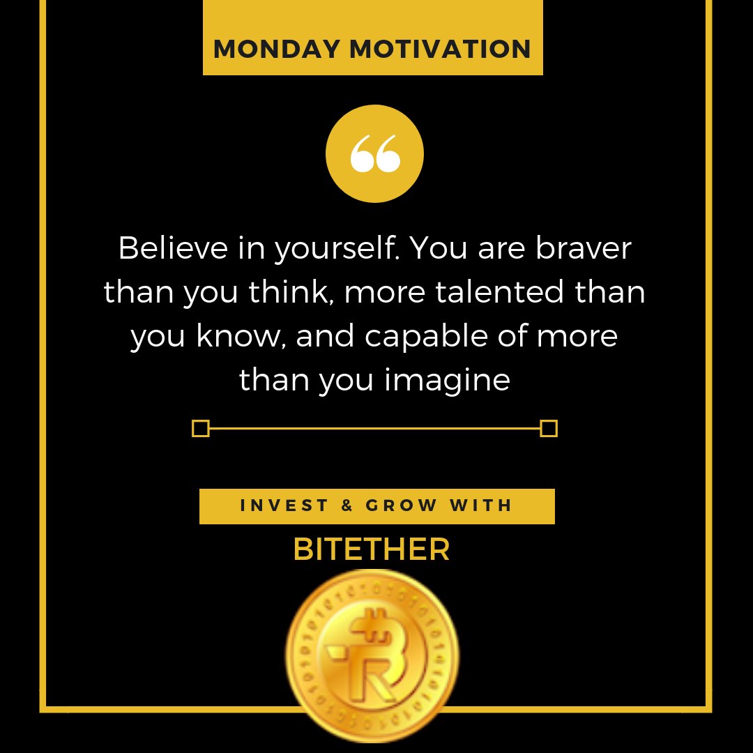 Socialbitether's tweet photo. Monday Motivation
Invest, Earn & Grow With @Socialbitether
#MondayMotivation #DigitalCurrency #BTR #Bitether #Cryptocurrency #TheCurrencyOfTomorrow #CryptoWallet #Investasutra #InvestInBitether https://t.co/ywinbRrruq