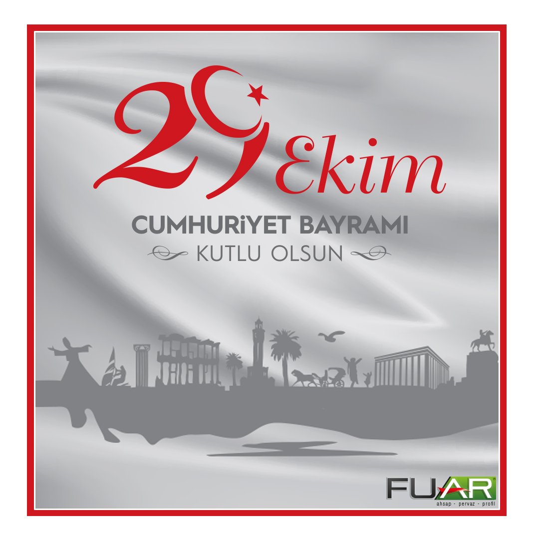 29 Ekim Cumhuriyet Bayramımız kutlu olsun #fuarahsap #kayseri #29ekimcumhuriyetbayramı