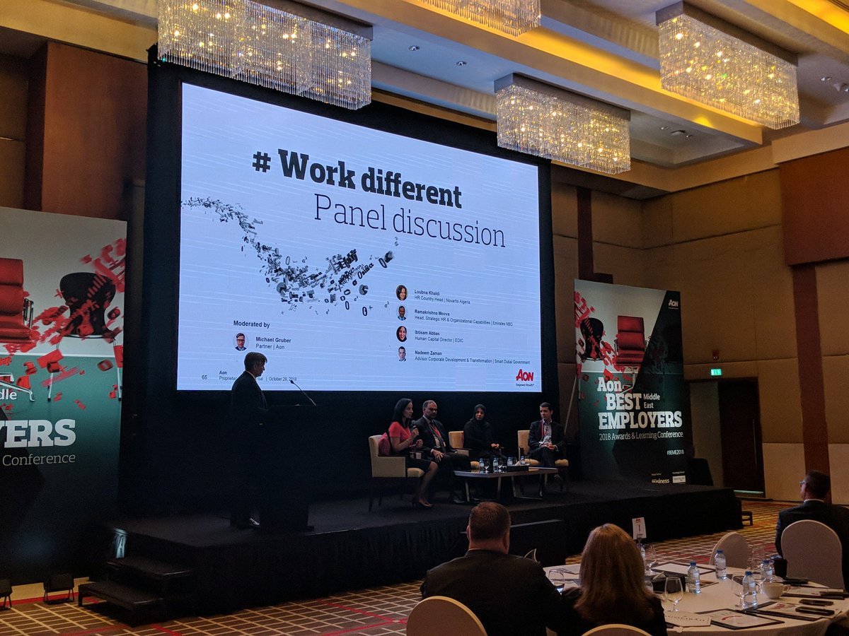 MohdB's tweet photo. Aon Best Employers 2018 Awards &amp; Learnings Conference #BEME2018 #workdifferent #agility #agileHR https://t.co/MVWgObduag