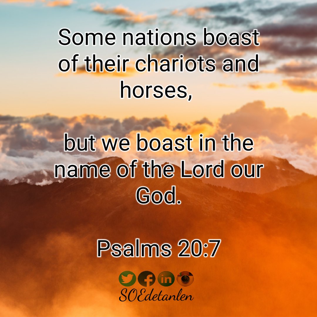 RCCG_PoHP's tweet photo. Some nations boast of their chariots and horses,
---
but we boast in the name of the Lord our God.
---
Psalms 20:7 NLT
https://t.co/jZ4YYbp6RD
#SolidRock
#ConfidenceinGod
#BoastinGod https://t.co/1z6PWeMnFF