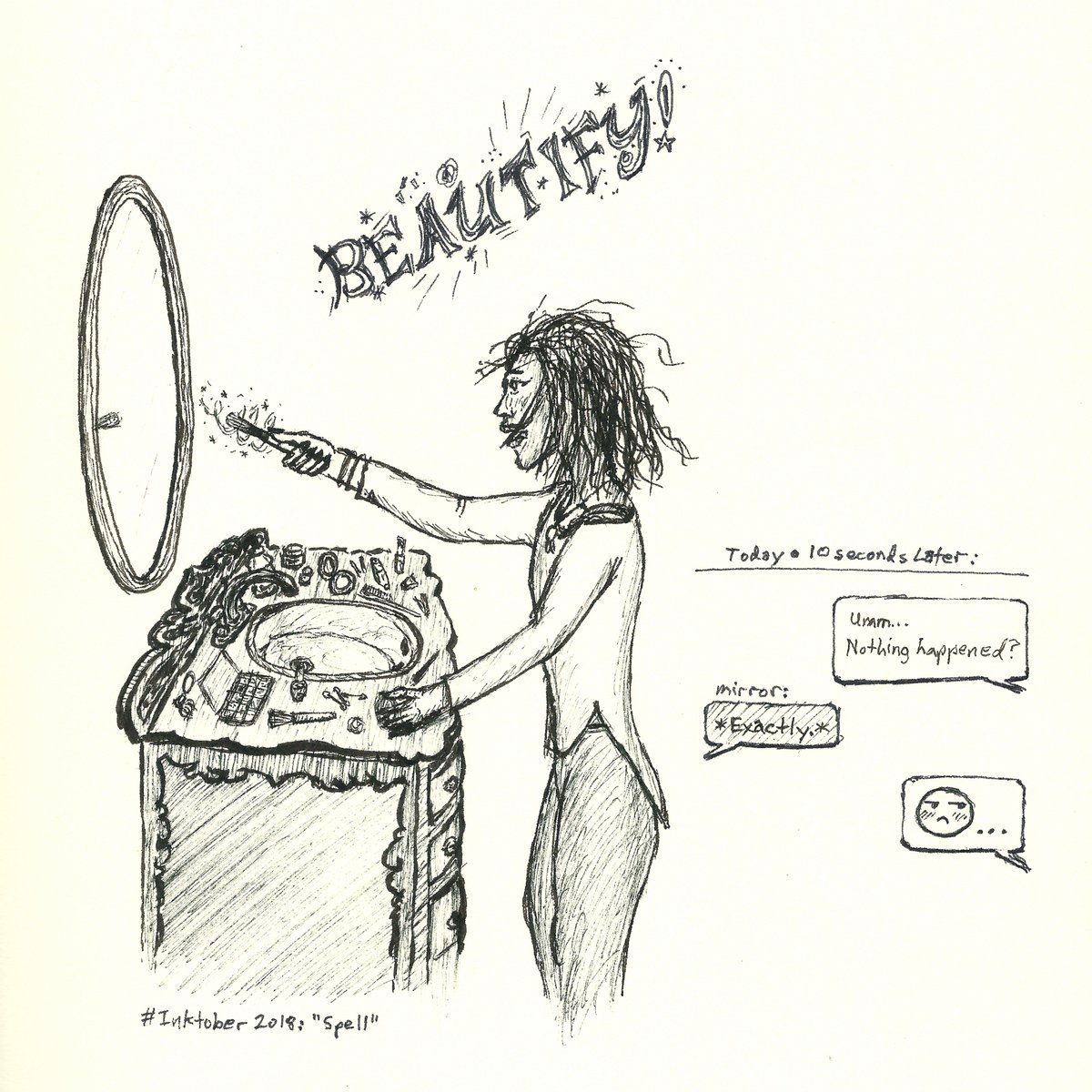 Inktober Day 4: "Spell" #Inktober2018 #inktober