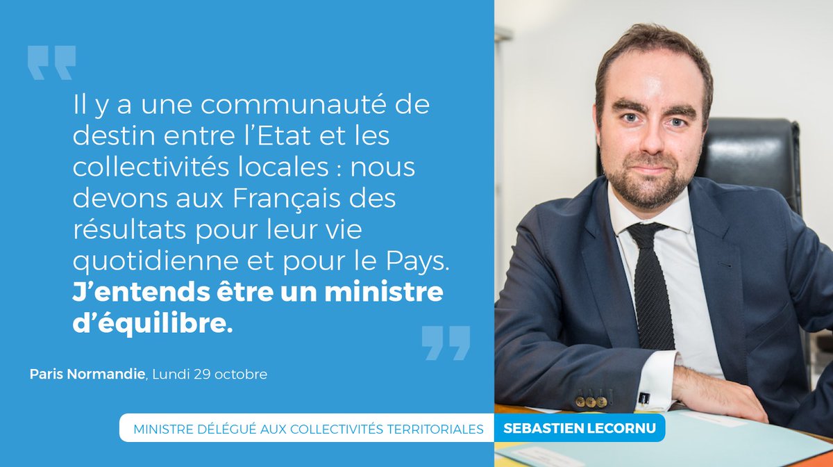 SebLecornu's tweet photo. 💬 J’ai été #maire, président de Département et parce que je n’ai jamais cessé, au fond, dans ma tête et mon cœur, d’être maire, je comprends les difficultés que mes collègues #élus peuvent rencontrer. 
 🗞 La suite de mon entretien avec @paris_normandie : https://t.co/4tFwiDRb5G https://t.co/LlVIOHkZrB