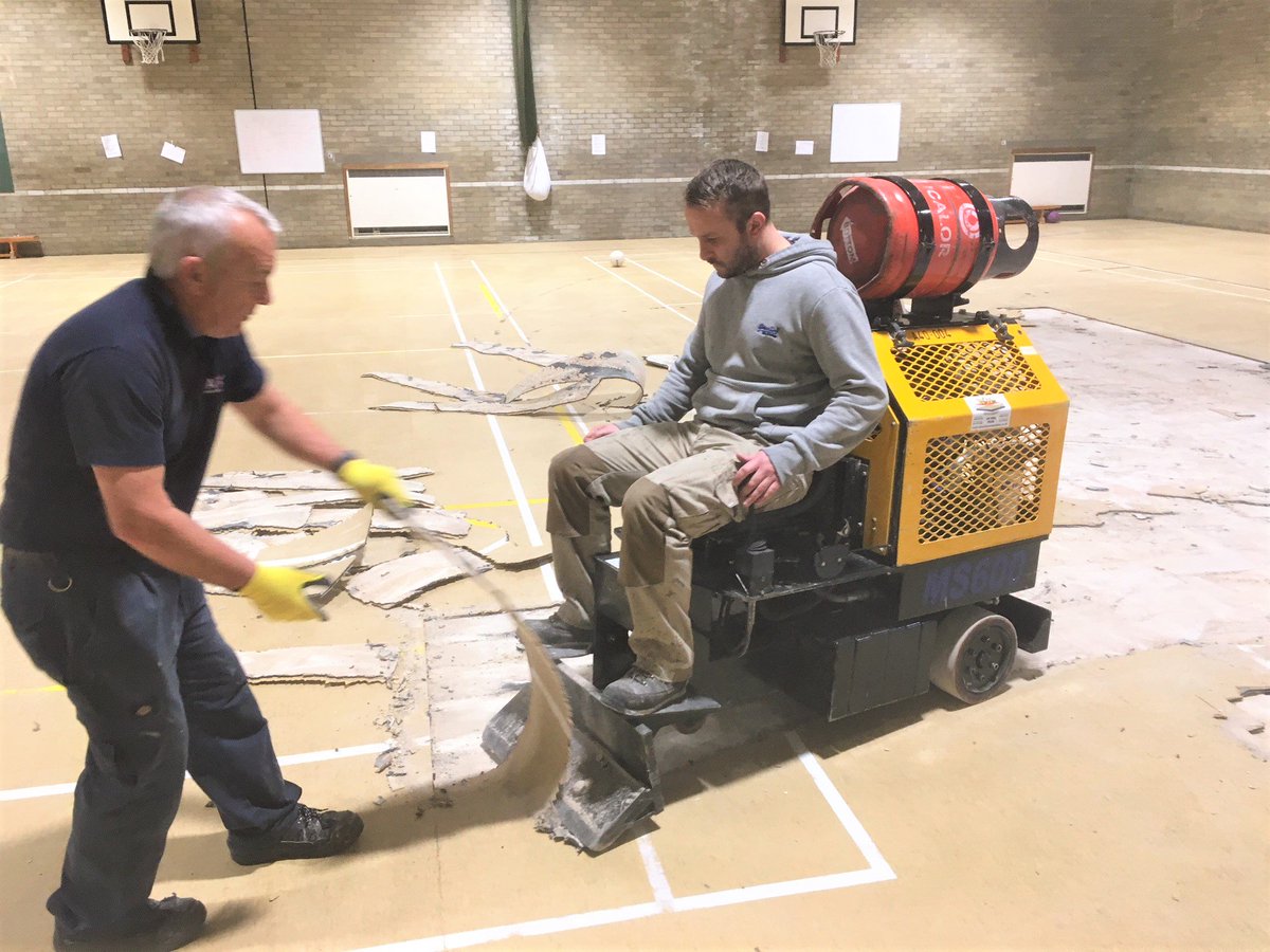 aiken_flooring's tweet photo. Aiken Flooring Contracts have just completed the 700+ square metre installation of @TarkettUK Omnisport Reference #sportsflooring completing the #sportshall #flooring in just over a week with line marking giving it the finishing touch #flooring #schools #sports https://t.co/bzTKYiqqIm