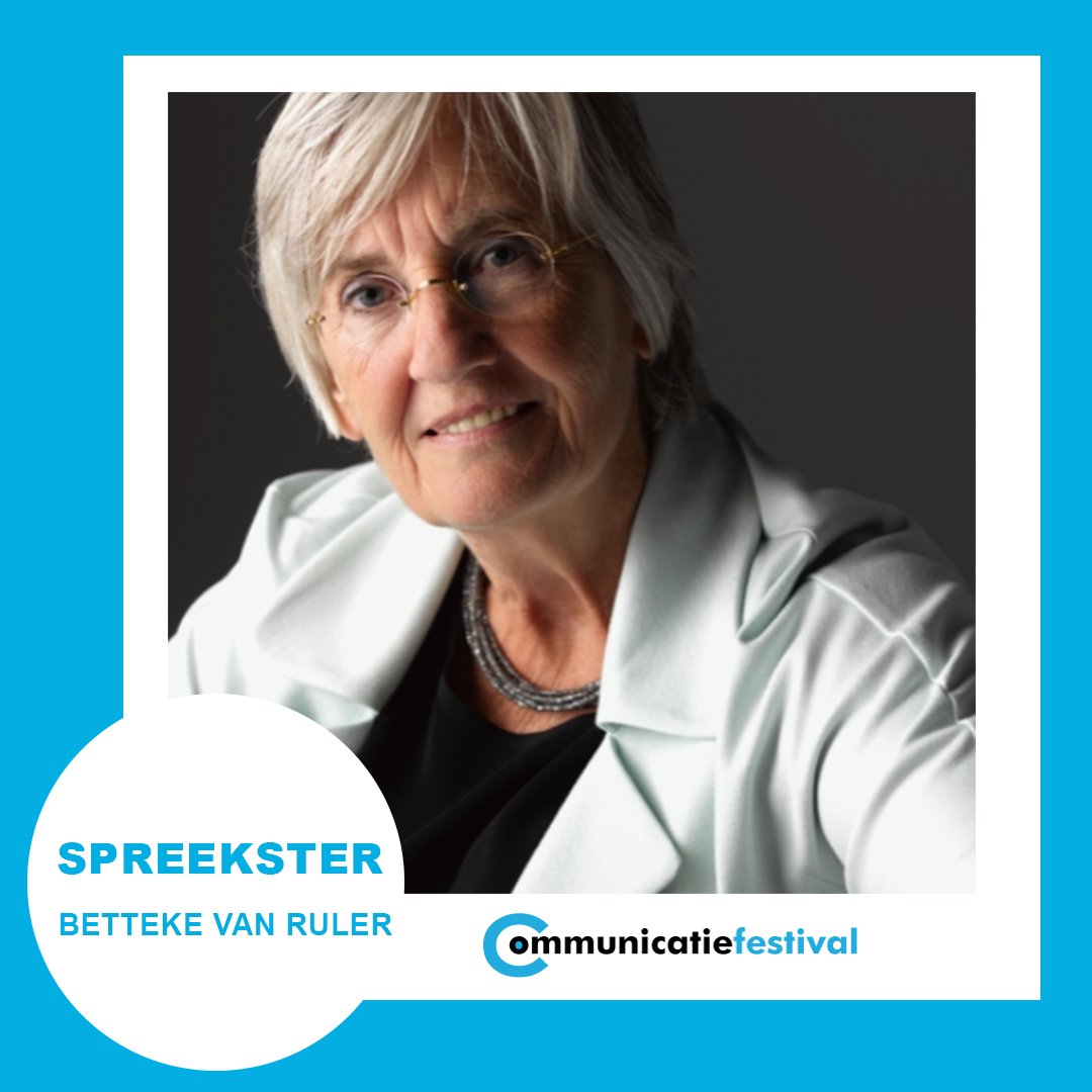 "Vergeet alles wat je eerder geleerd hebt over het #communicatie vak" zegt emeritus hoogleraar en schrijfster <a href="/bettekevanruler/">Betteke van Ruler</a>. Volg op 15-11 haar masterclass en workshop tijdens #commfest2018 #whatsnews in Groningen. Dat mag je niet missen! Kaarten via ow.ly/NhLe30mpsma
