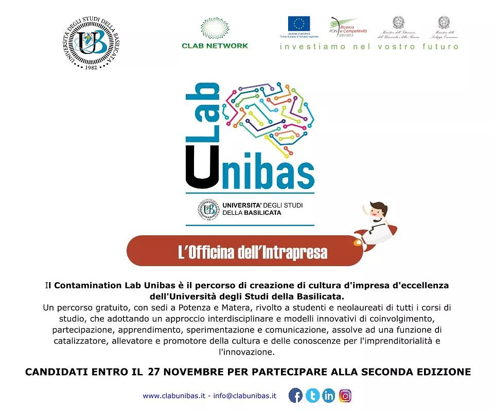 Al via la II edizione del percorso di creazione di #cultura d'#impresa d'eccellenza dell' @UniBasilicata 
#unibas #Basilicata