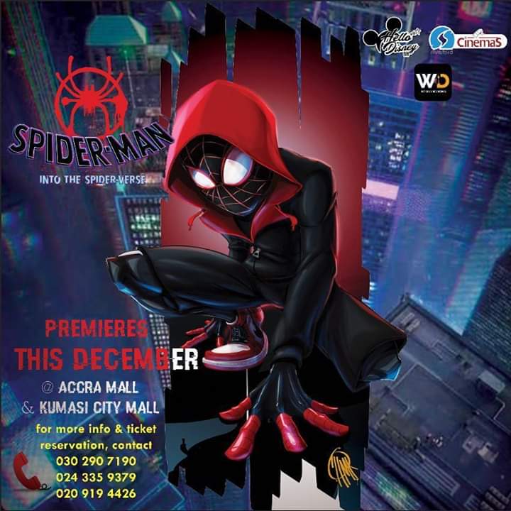 HellodisneyGh's tweet photo. It’s a new week,new day a new start to plan to be part of a Super Hero experience this Christmas.Spider-Man premiere.Bookings and reservations are ongoing https://t.co/qp7LJmxRhj avoid the rush make that reservations NOW.#hellodisneygh #hellodisneyghmoviehub #spiderman2018 https://t.co/LF2hcSmMIu