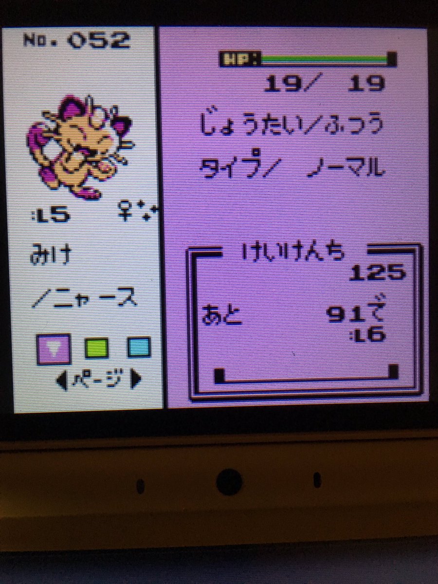 色違いポケモン紹介 Vc産ニャース 自由に生きてあそblog