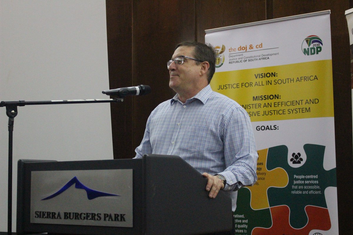 DOJCD_ZA's tweet photo. Deputy Minister for Justice and Constitutional Development, Mr John Jeffery @JhjSA delivered the Opening Remarks at the National Policy Framework against Trafficking in Persons in South Africa Validation Workshop held today at the Burgers Park Hotel in Pretoria. #GLOACT #TIP https://t.co/yXu395KXKe