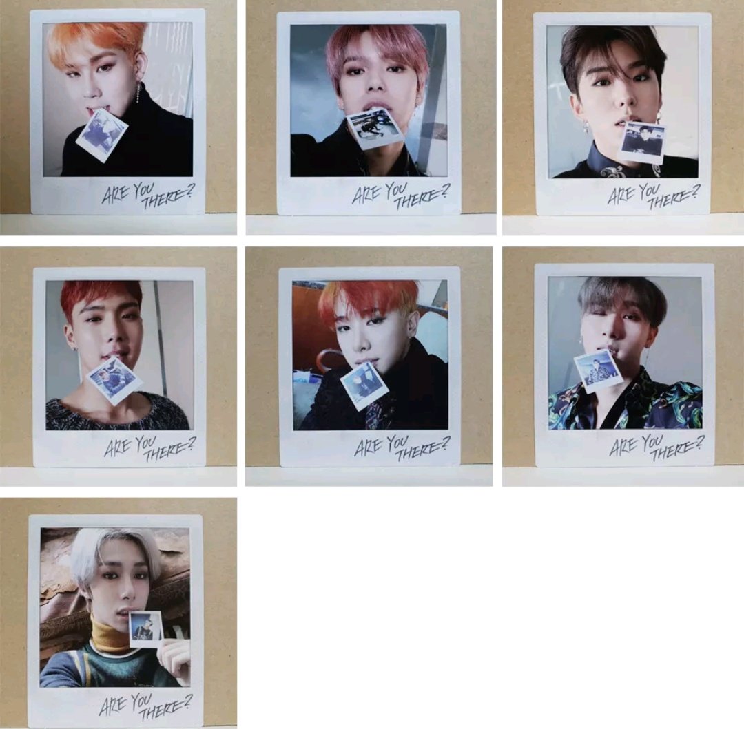 Monsta X Take 1 Are You There Official Polaroid Photocards. Drop