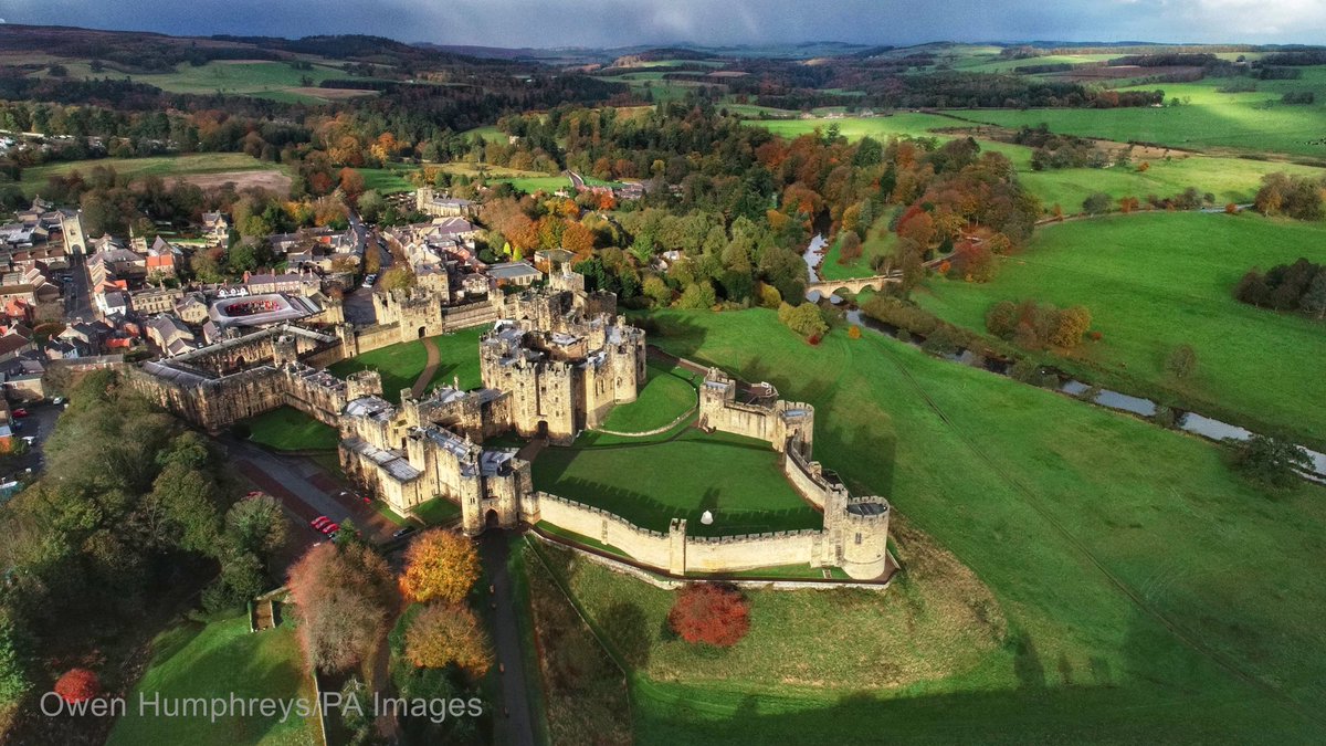 After being given permission by the Duke and Duchess of Northumberland we got the chance to photograph the beautiful <a href="/alnwickcastle/">Alnwick Castle</a> in #Northumberland with a drone , which has featured in many films including <a href="/HarryPotterFilm/">Harry Potter</a> <a href="/StormHour/">#StormHour</a> <a href="/BBCEarth/">BBC Earth</a> <a href="/PA/">PA Media</a> #weather