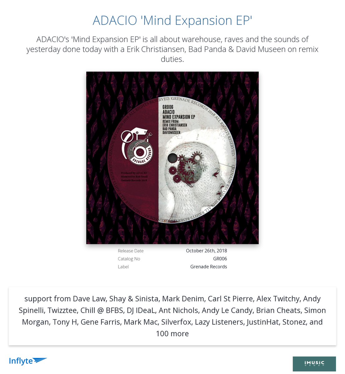 iMusic_Group's tweet image. Cheers @djcarlstpierre for the review &quot;Wicked Release . Supporting&quot;