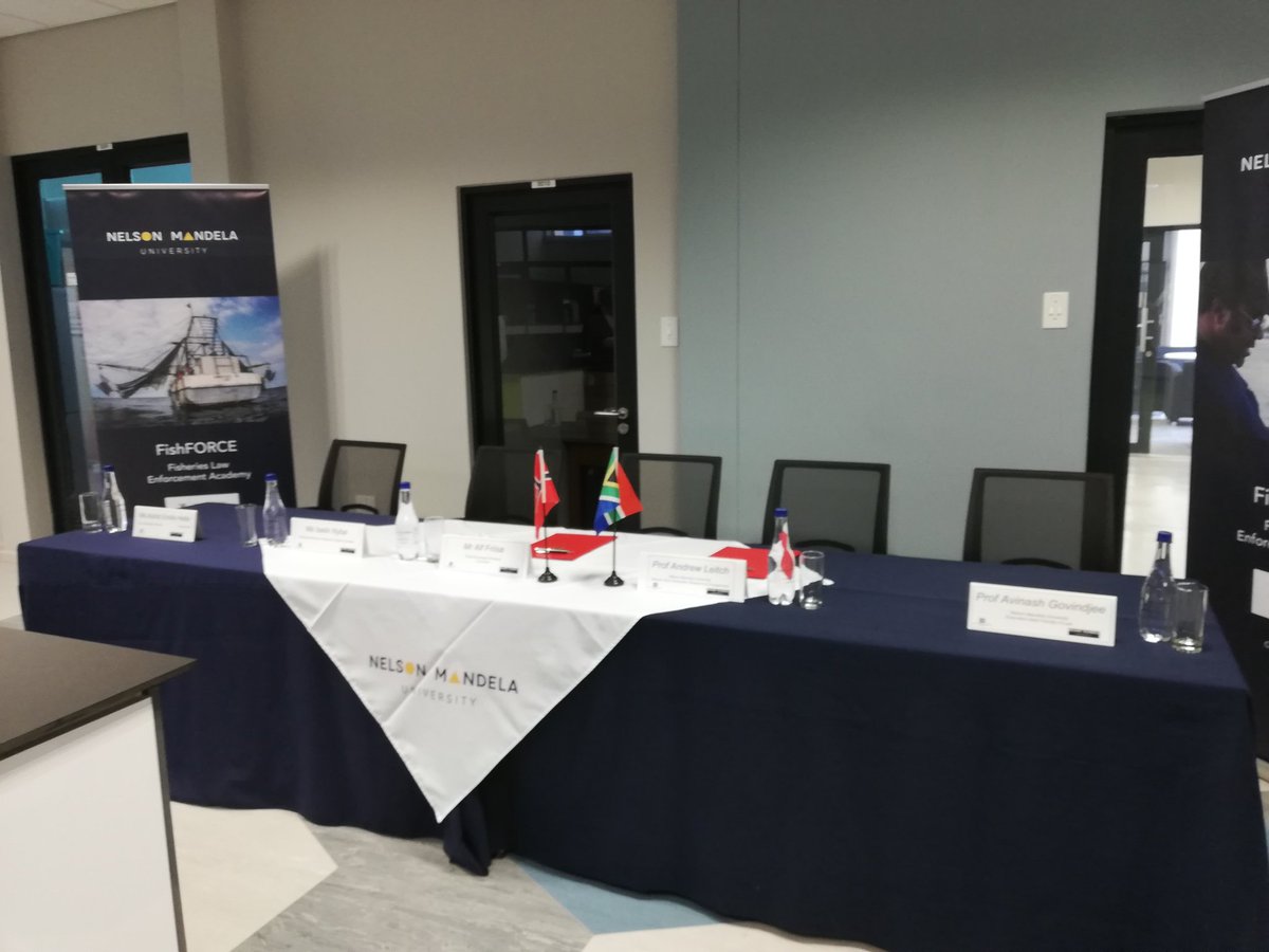 fishforce16's tweet photo. At the signing of the StopGAP agreement linked to @fishforce16 between @NorwayMFA and @MandelaUni. #fishforce #Fisheries #fishcrime2018 https://t.co/Btw7htpNam