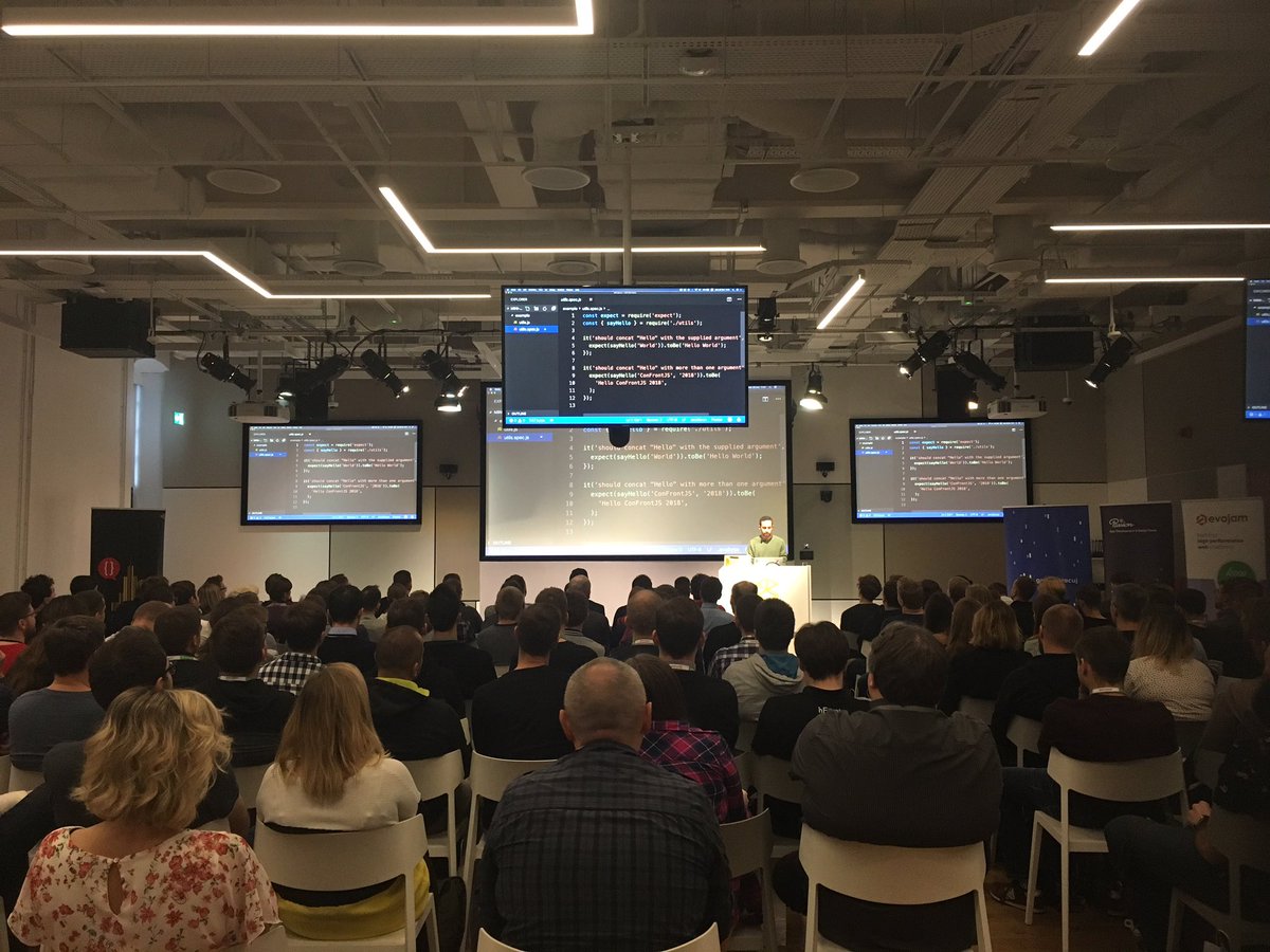 confrontjs's tweet image. Enjoying @ranyitz’s #TestRunner presentation at #ConFrontJS!