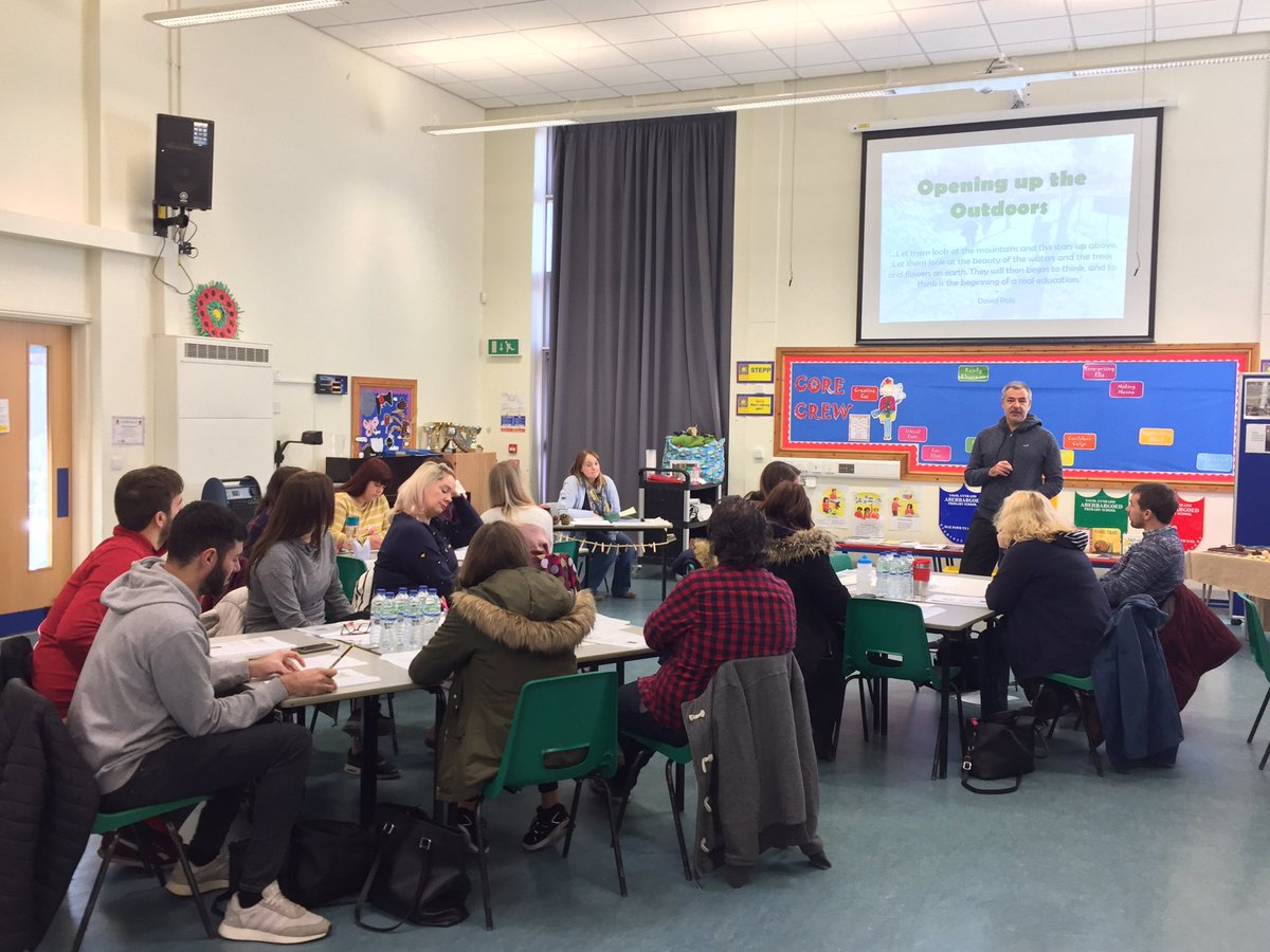 ndeducation's tweet photo. Today we are at at @AberbargoedPS to launch our #Outdoor #School Training led by Joanne Philips.
Delegates will take part in a series of activities designed to give practical ideas that can be adapted to fit the needs of any primary school class.
#ndTraining #outdoorlearning https://t.co/2TCXwipa2o
