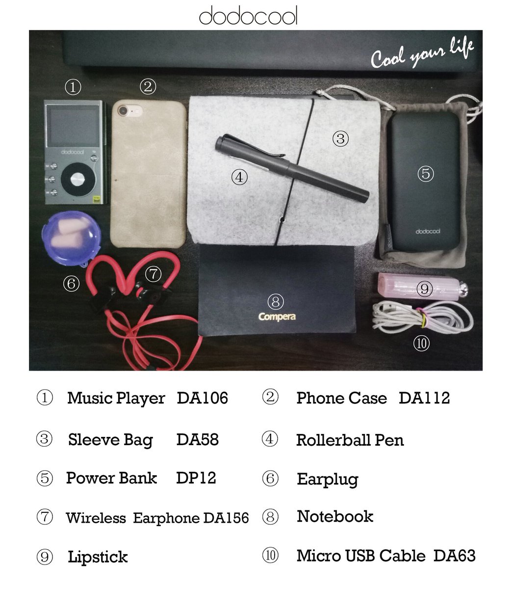 dodocoolCSR's tweet image. What&apos;s in my bag？Of course it&apos;s #Dodocool!
Music Player, Power Bank, Earphone...etc.
Dodocool, COOL YOUR LIFE😎
More👉dodocool.com
#whatsinmybag #whatsinsidemybag #musicplayer #earphones #powerbank