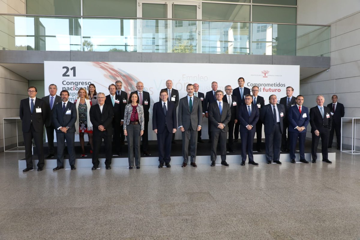 💼 El President <a href="/ximopuig/">Ximo Puig</a> assisteix a la inauguració del XXI Congrés Nacional de l'Empresa Familiar, acte presidit per Sa Majestat el Rei Felipe VI #CongresoIEF2018