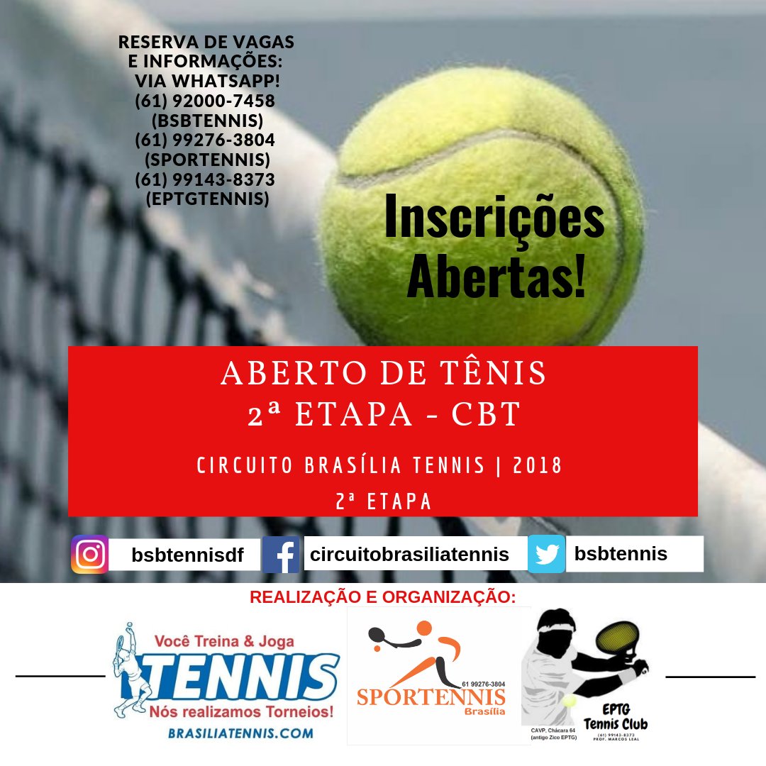 Sorteio em Brasília define os confrontos da primeira rodada da Brasil  Tennis Cup - Instituto Sports