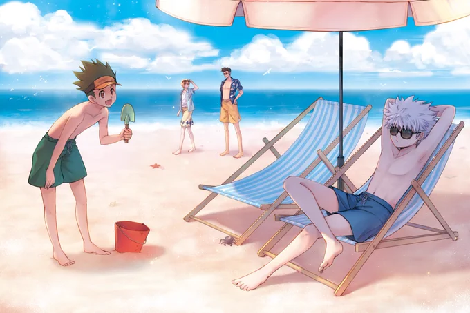 七枚目完成!!
「夏しようぜー!!」
後六枚!がんばろーー 