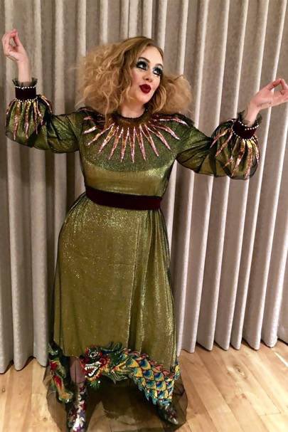 adeleactivities's tweet image. Adele in her halloween costumes