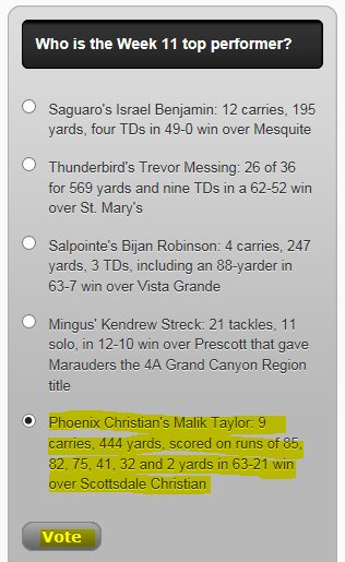 PC_CougarsAD's tweet photo. Vote for Malik!! After an amazing Friday night last week, show your support - vote now ... https://t.co/7SAqGHQ3Ch https://t.co/vA3VqtjRHU
