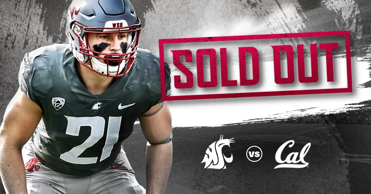 Saturday’s home game against California is SOLD OUT!

#GoCougs