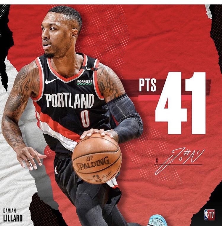 NBABlog3's tweet image. Dame dolla baby 💦😤#win #blazers