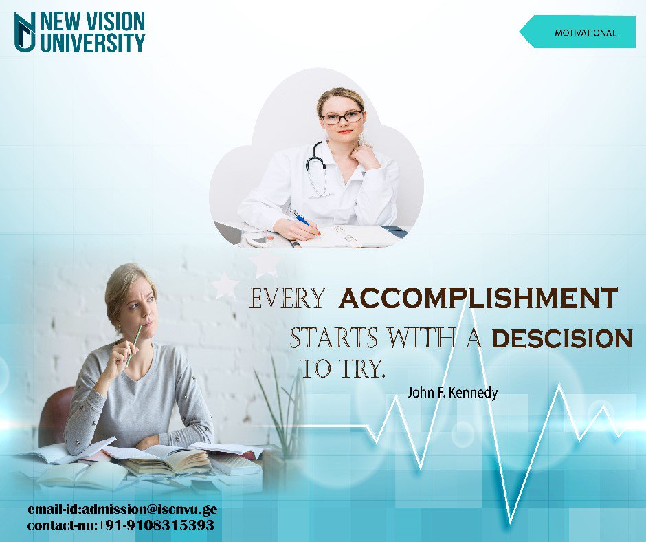 NVUniversity3's tweet photo. Every #accomplishment starts with a #descision to try
Visit: https://t.co/uZGug17M29
Contact Us on- 9108315393
Email - info@iscnvu.ge
#mbbs_in_abroad #New_vision_university #study_mbbs https://t.co/FOc82xGZAP
