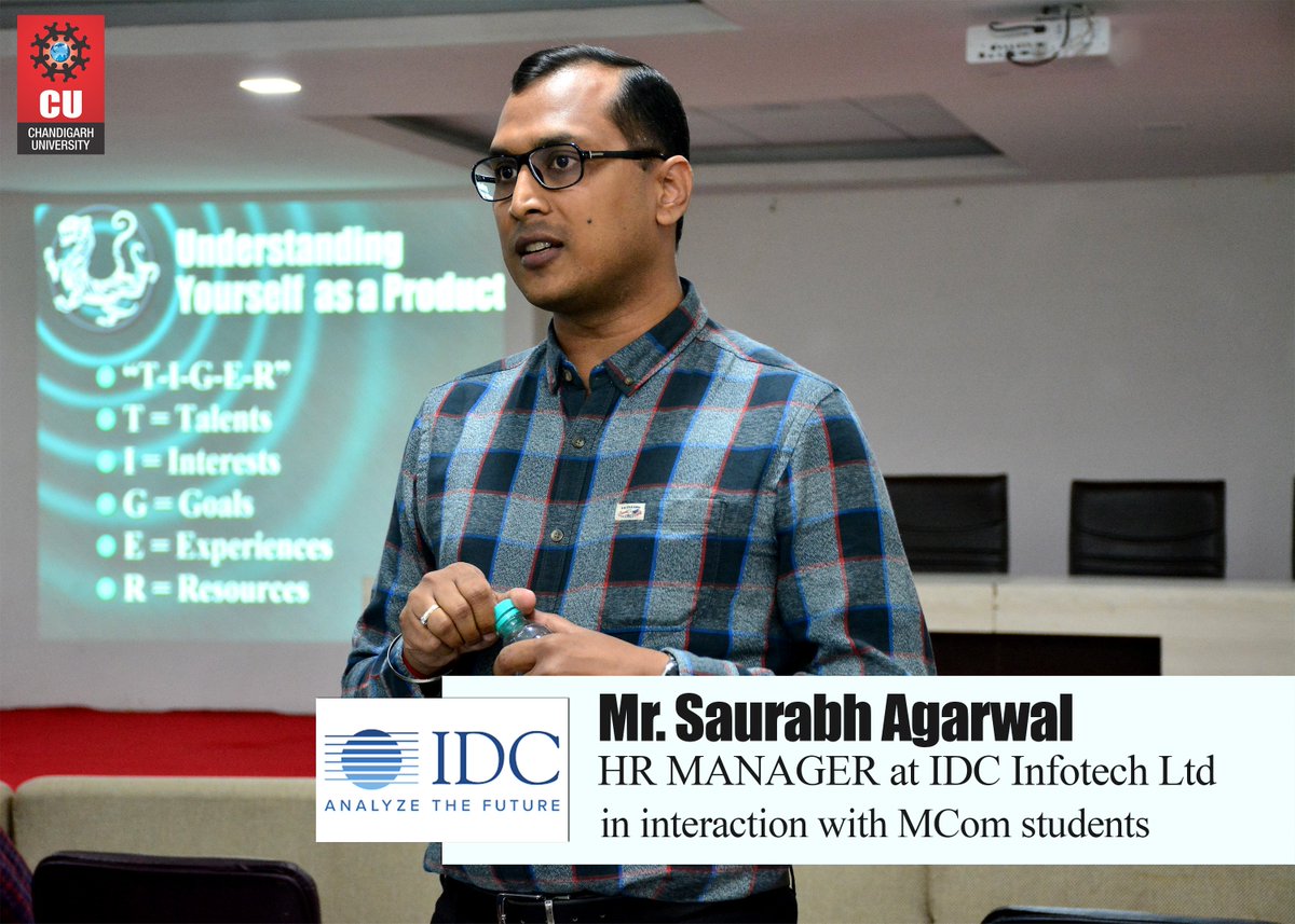 Chandigarh_uni's tweet photo. #ThinkMCOM #ThinkCU
HR Manager, #IDCInfotechLtd , interacted with #MCom students

Our academia interface is strengthened by expert talk from eminent technical experts from various fields. USB organized an talk on 'Brand You: Campus to Corporate' for #MasterOfCommerce students. https://t.co/G8XWz9N129