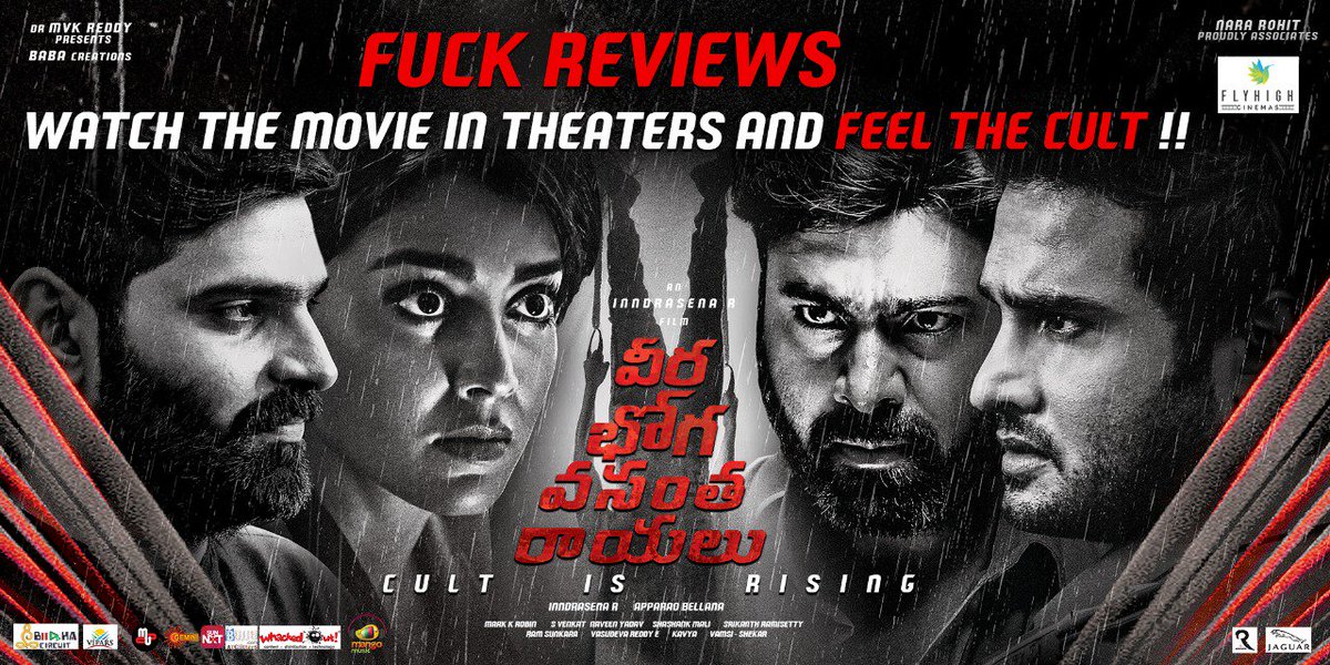 Don't go by others judgement, Watch it by yourself !! Watch intense thriller #VeeraBhogaVasanthaRayalu at your nearest Theatres and feel the CULT !! #VBVRTheCULT