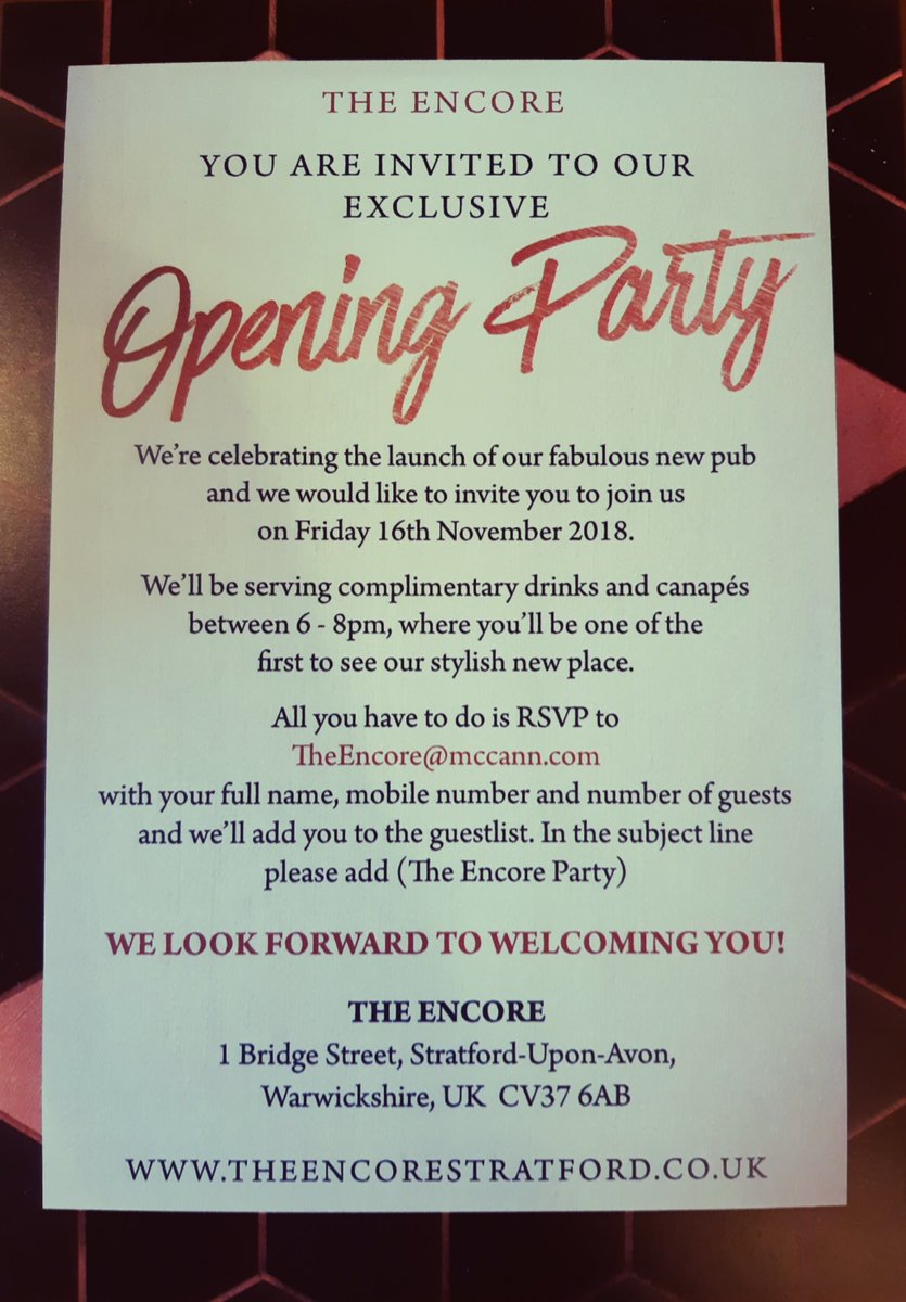 The Encore Pub tweet media