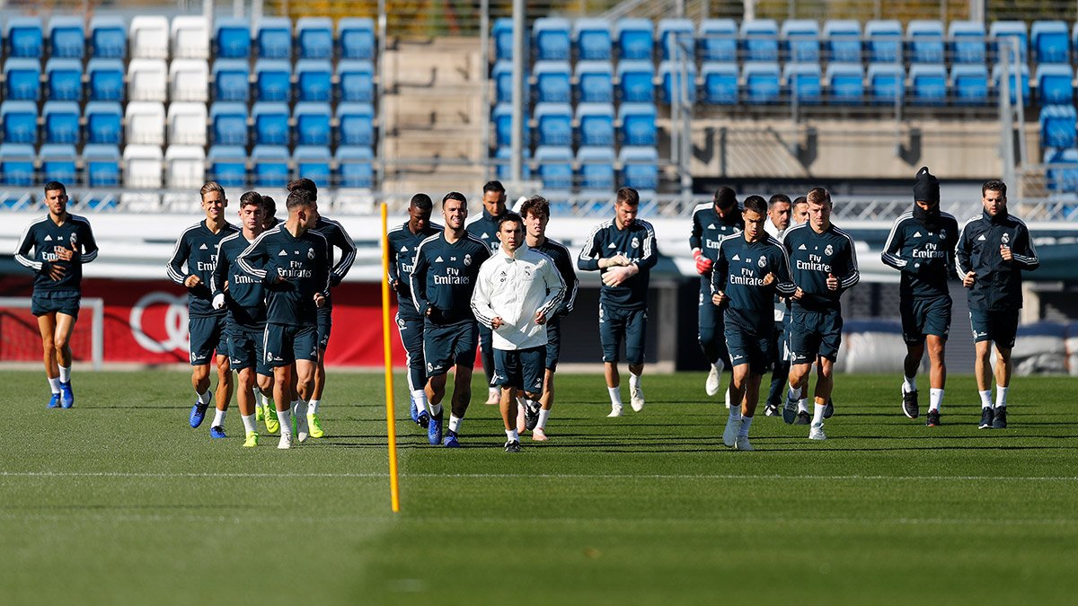 Carrera continua de los jugadores del Real Madrid (Foto: Real Madrid).