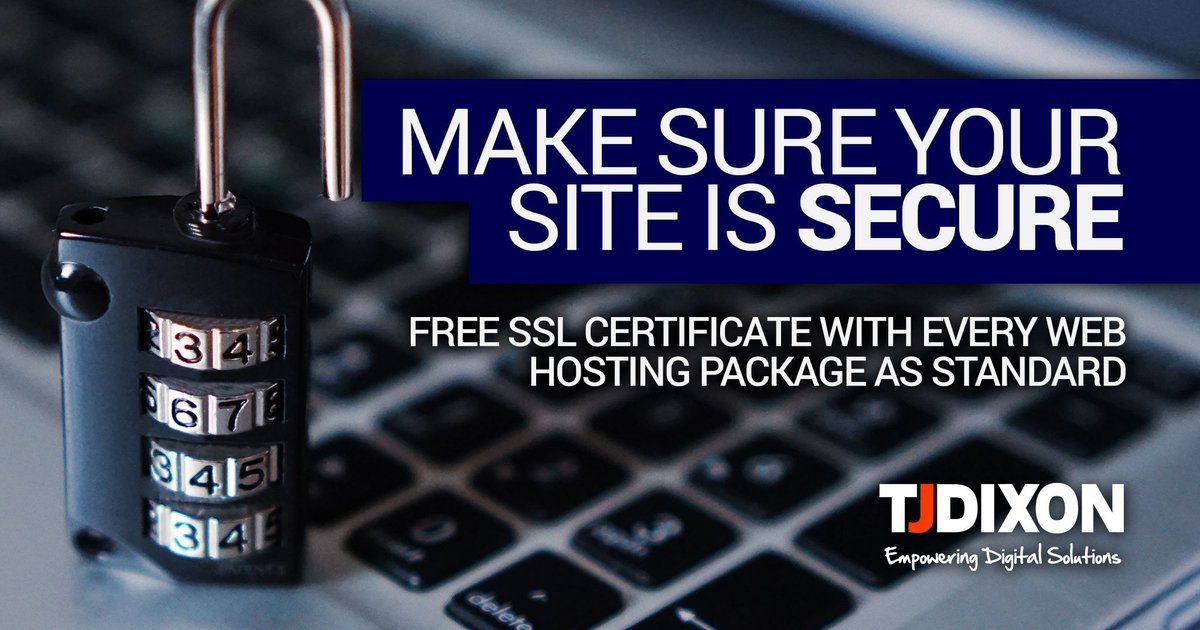 Not only does an SSL certificate add extra security to your website, they're also good for SEO! All our web hosting packages include an SSL certificate as standard. Check out our plans here: j.mp/2xRHfpt