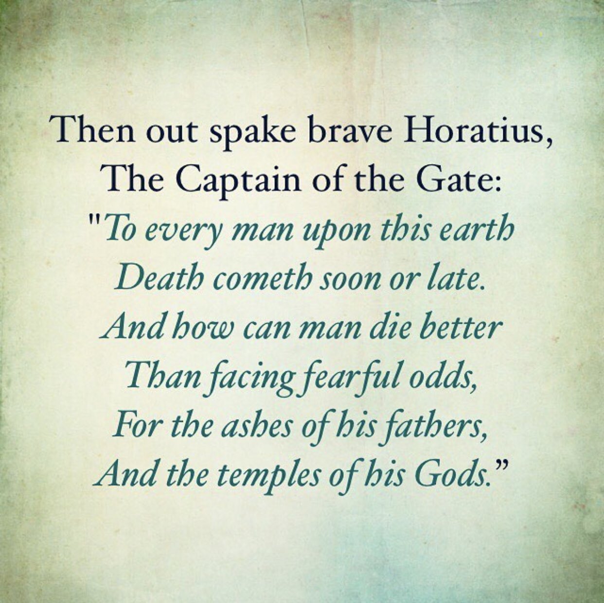 And How Can Man Die Better Than Facing Fearful Odds Information