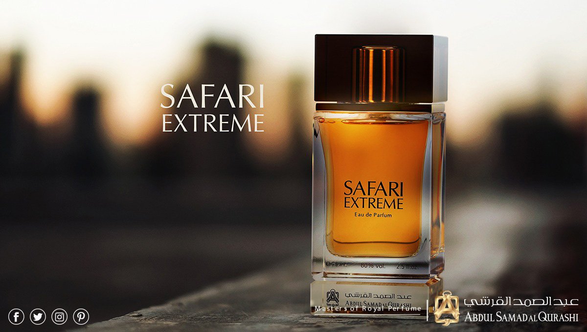 Abdul Samad Al Qurashi on X: Safari Extreme: fragrance that moves your  sense to the extreme with a combination of citrus, roses, jasmine,  cedarwood, sandalwood and vanilla, . . #abdulsamadalqurashi #asq #perfumes #