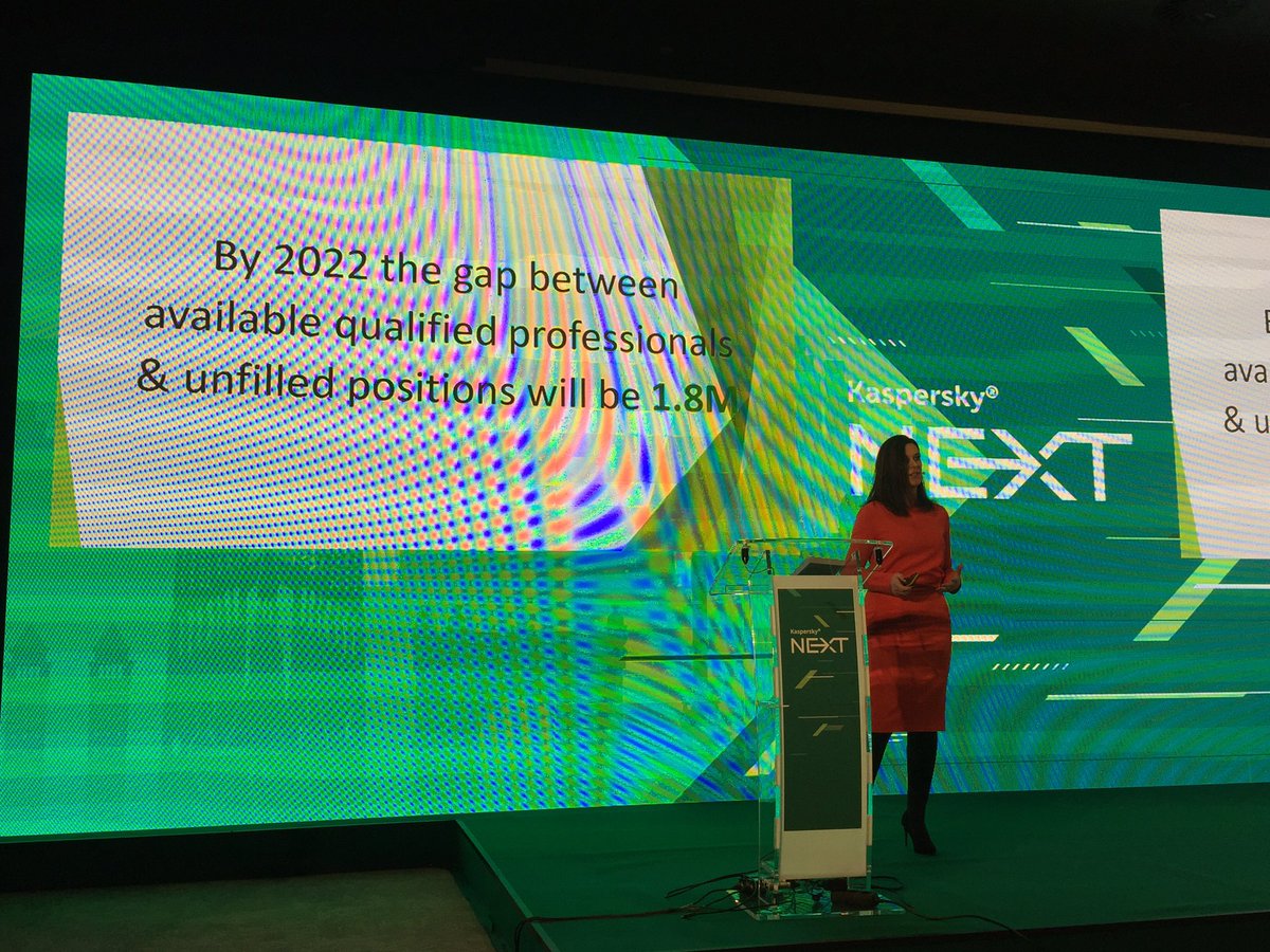 AmlecHouse's tweet photo. @JaneFrankland presenting at #KLNext on #womenincyber #womeninsecurity Rule changes needed - change language, de-bias environment, perception is reality, refer to #STEAM, design & engineer, embrace men to end the patriarchy “be the domino” https://t.co/KW0oCN0ER1