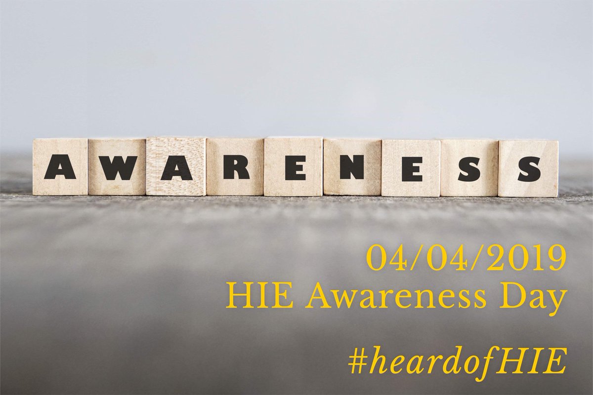 How’s this for forward planning? 😆April is #HIEawareness month but there isn’t a dedicated day...so we’ve claimed one - 4th April! We’d love you to be on board & will be working hard to share the message. So many #HIE journeys yet not everyone has #heardofHIE Are you in? #Peeps