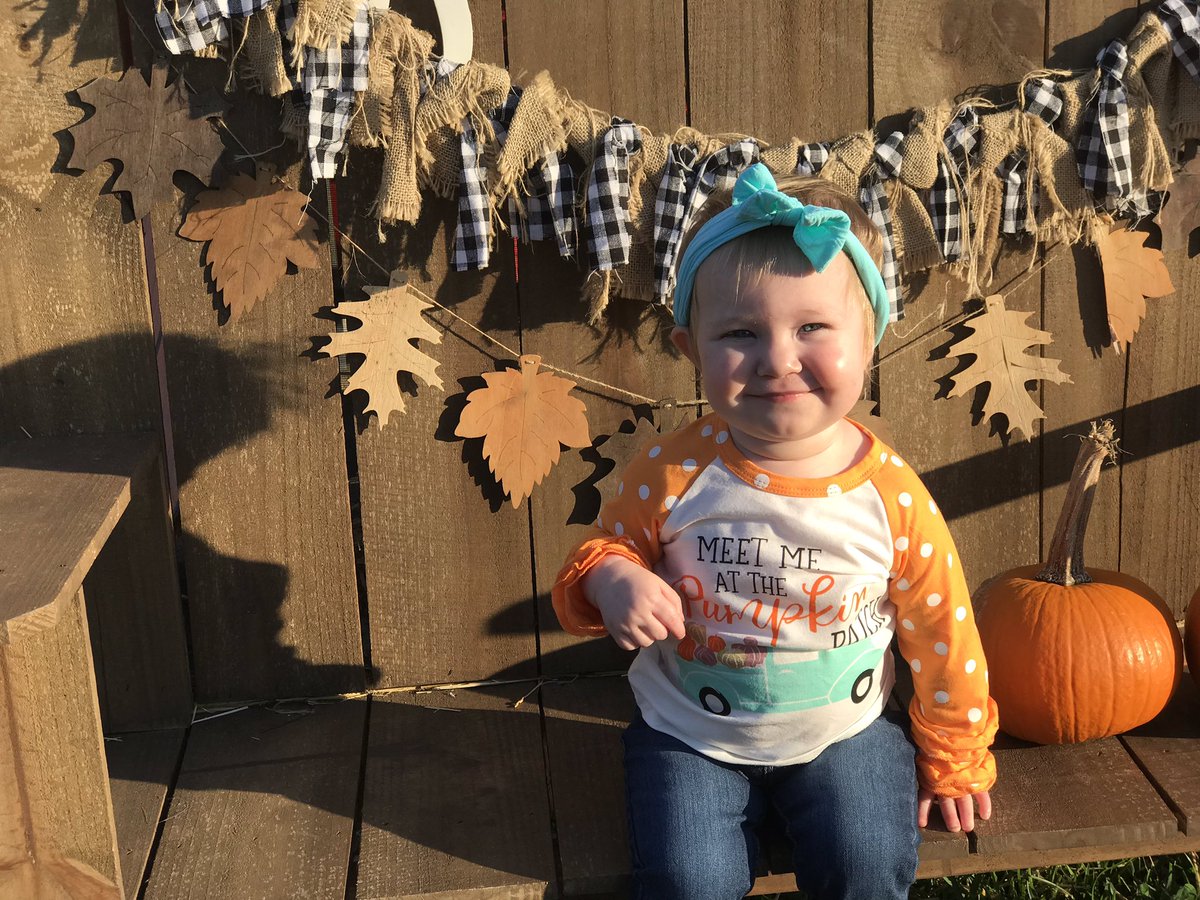 Pumpkin patch with our pumpkin! 🧡