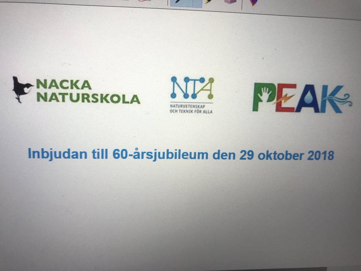 ”Det krävs inspirerande och stimulerande undervisning genom hela skolsystemet så att fler vill satsa på naturvetenskap och teknik.” Säger prod.direktör Einar Fransson.
Vi har Naturvetenskapligt Centrum som gör fantastiska saker. 
Jubileum idag!