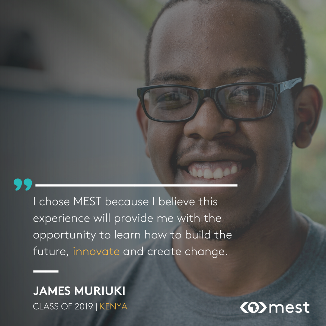 MESTAfrica's tweet photo. "I chose MEST because I believe this experience will provide me with the opportunity to learn how to build the future, innovate and create change" - James Muriuki (@kwabena_muriuki), Class of 2019
#MESTMonday #EITspotlight #MEST19 https://t.co/daigXUQXH9