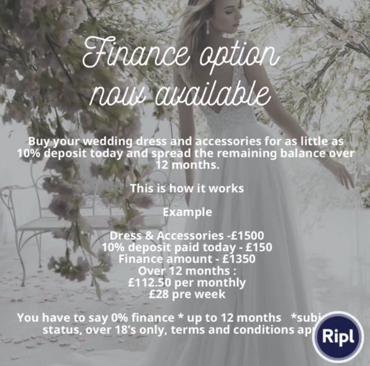 #weddingdress #accessories #bridetobe #sayyestothedress #spreadthecost #financeoption #dreamdress #weddingbudget #getthedressyoulove @baronybrides